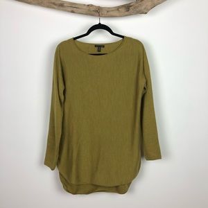Eileen Fisher Chartreuse Sweater. Small.